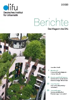 Das Magazin des Difu