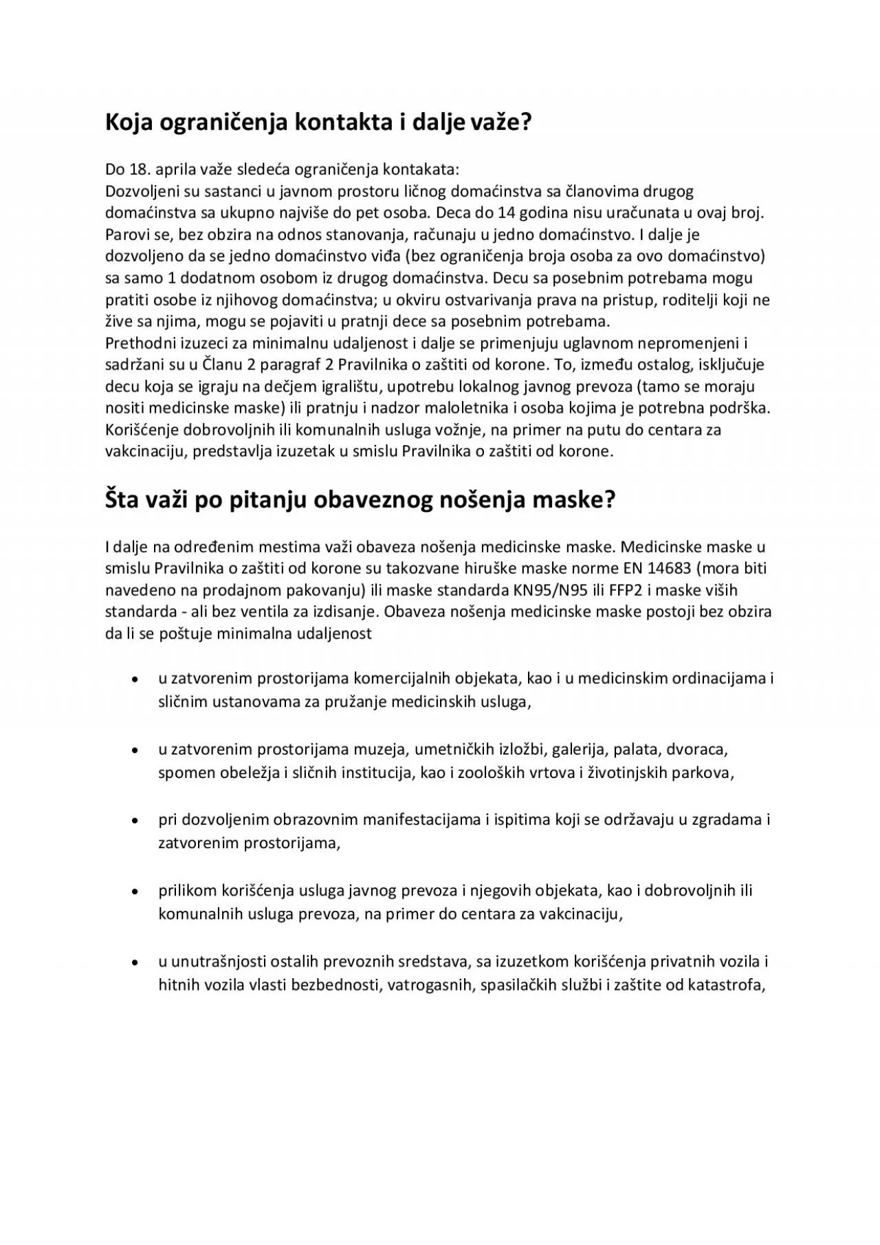 PDF-Koja ogranienja kontakt