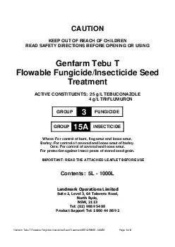 Genfarm Tebu T Flowable Fungicide Insecticide See