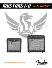 ADVANCED OWNERS MANUAL MUSTANG I II BY FENDER  GYDQFHG