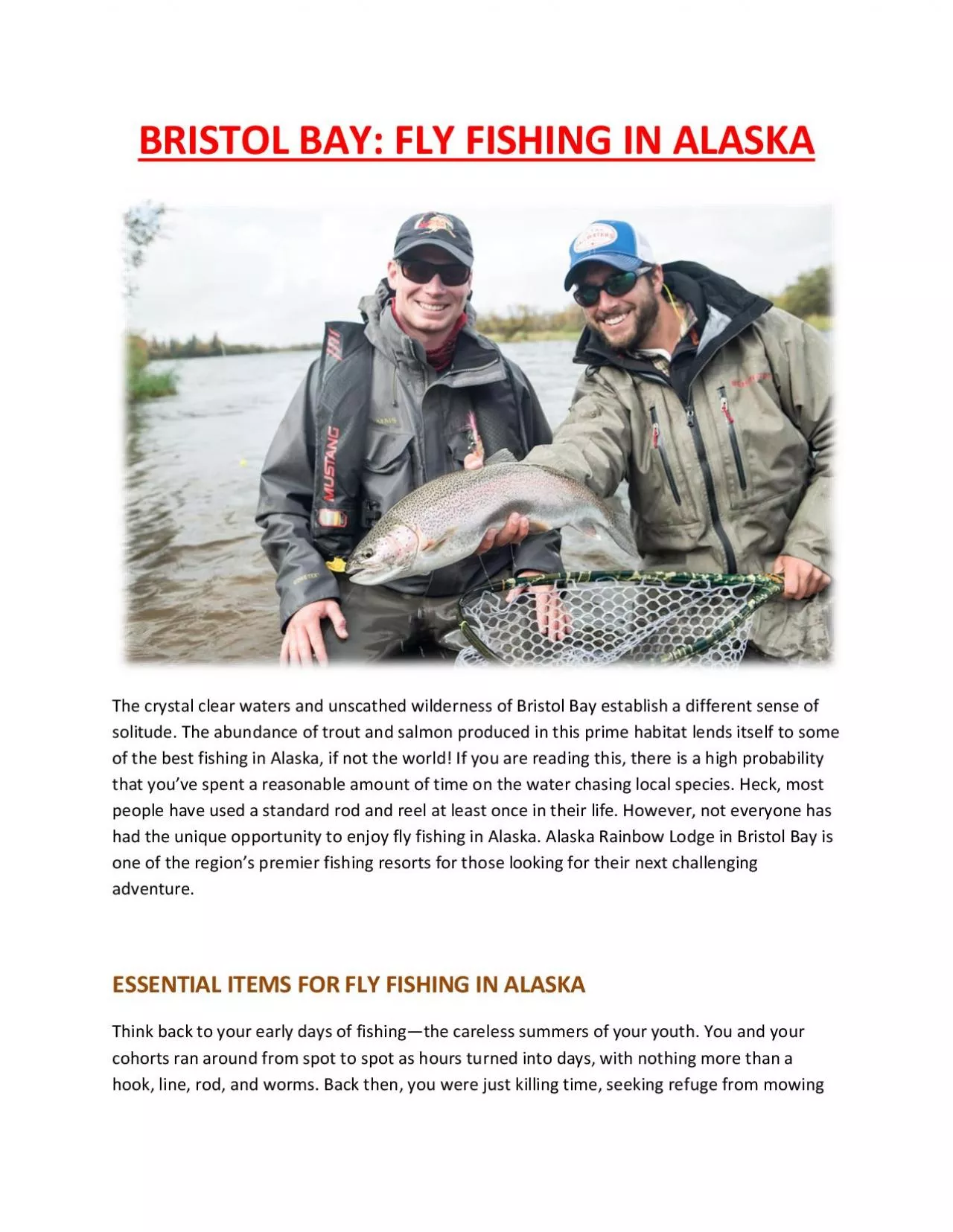 PDF-BRISTOL BAY: FLY FISHING IN ALASKA