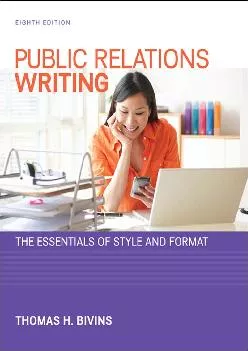 [EPUB] -  Public Relations Writing: The Essentials of Style and Format