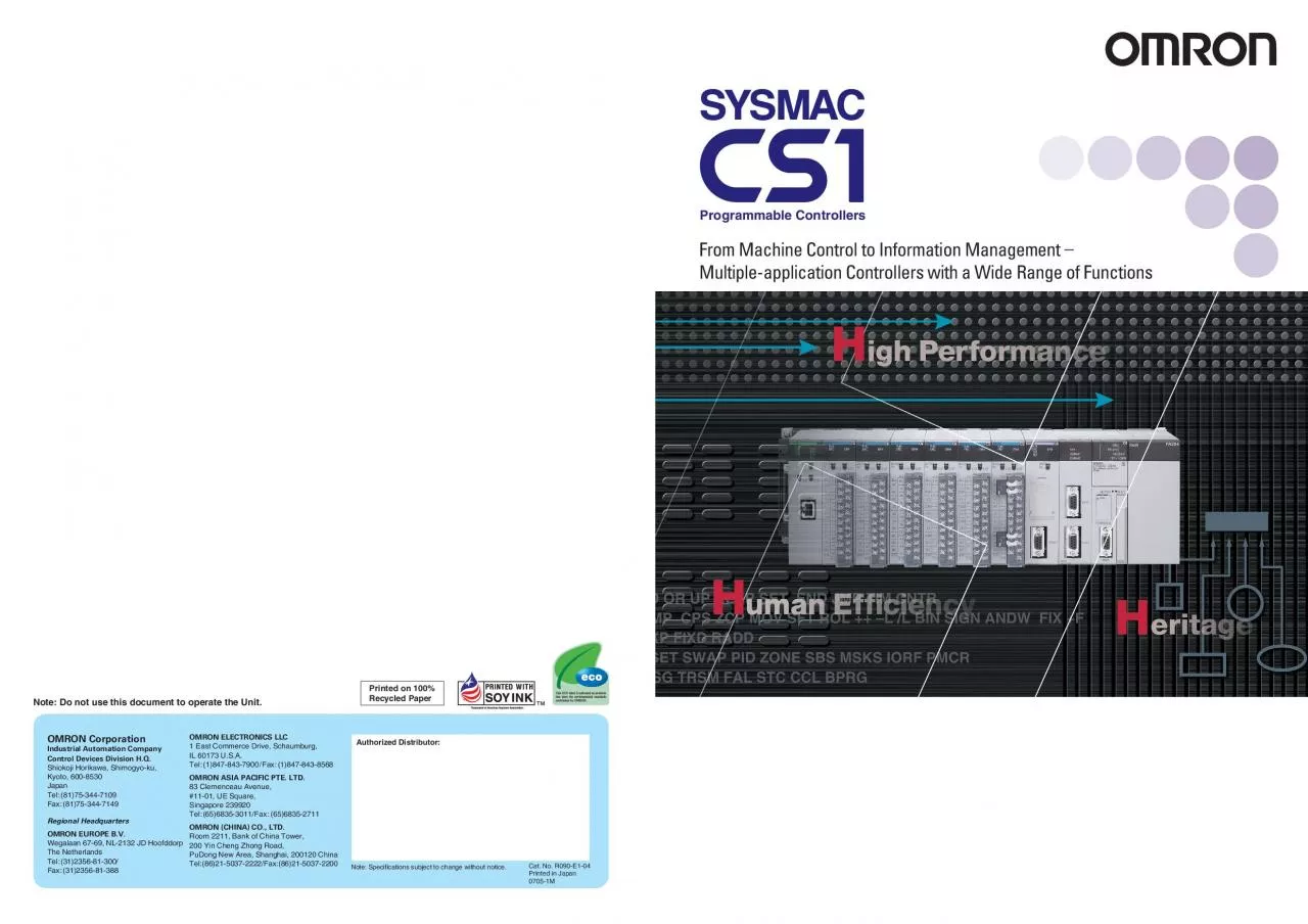 PDF-From Machine Control to Information Management Multipleapplication C