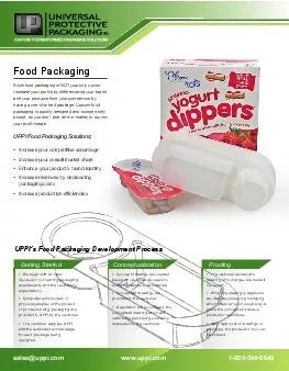 UPPI146s Food Packaging Development Process