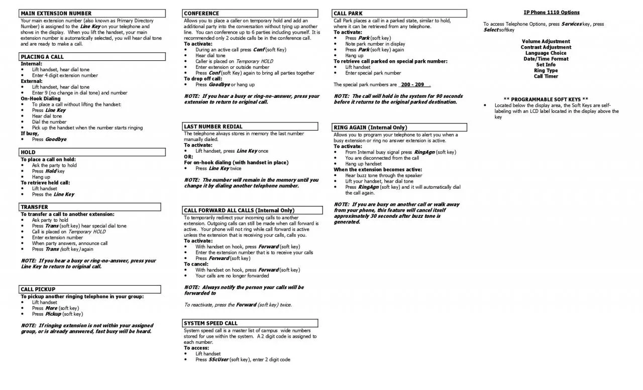 PDF-MAIN EXTENSION NUMBER