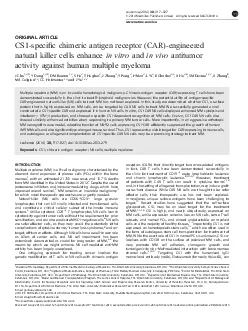 ORIGINALARTICLECS1specicchimericantigenreceptorCARengineerednaturalk