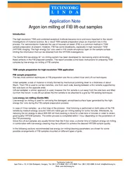 Argon ion milling of FIB liftout samples Technoorg Lin