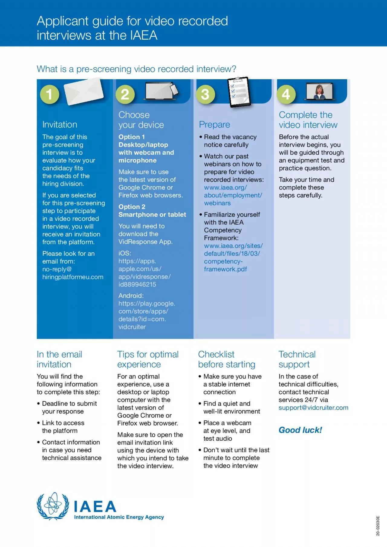 PDF-Applicant guide for video recorded interviews at the IAEA2002030E