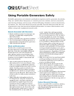 PDF-Using Portable Generators Safely