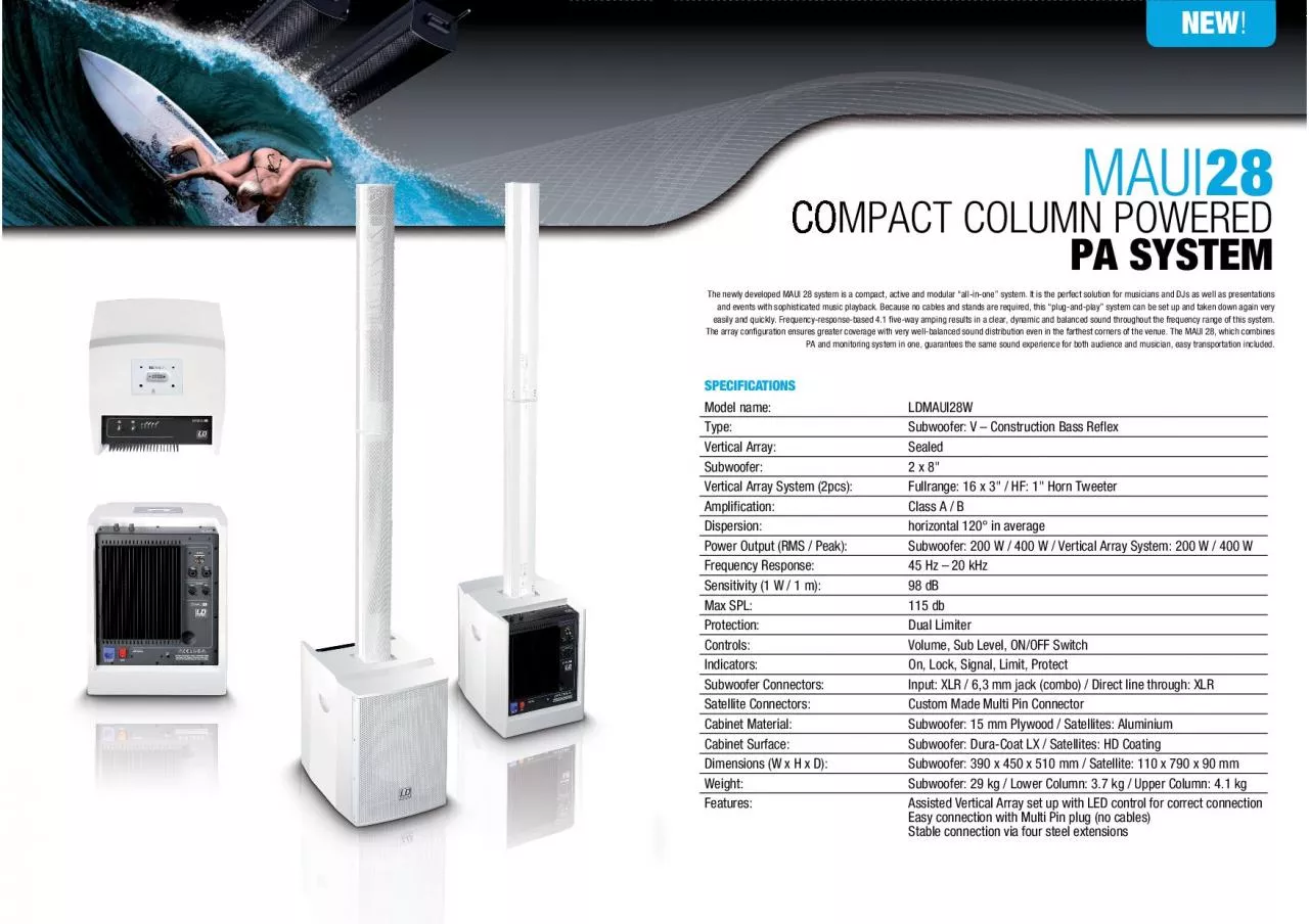 PDF-The newly developed MAUI 28 system is a compact active and modular all