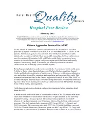 Hospital Peer Review February  Hospital Peer Review is
