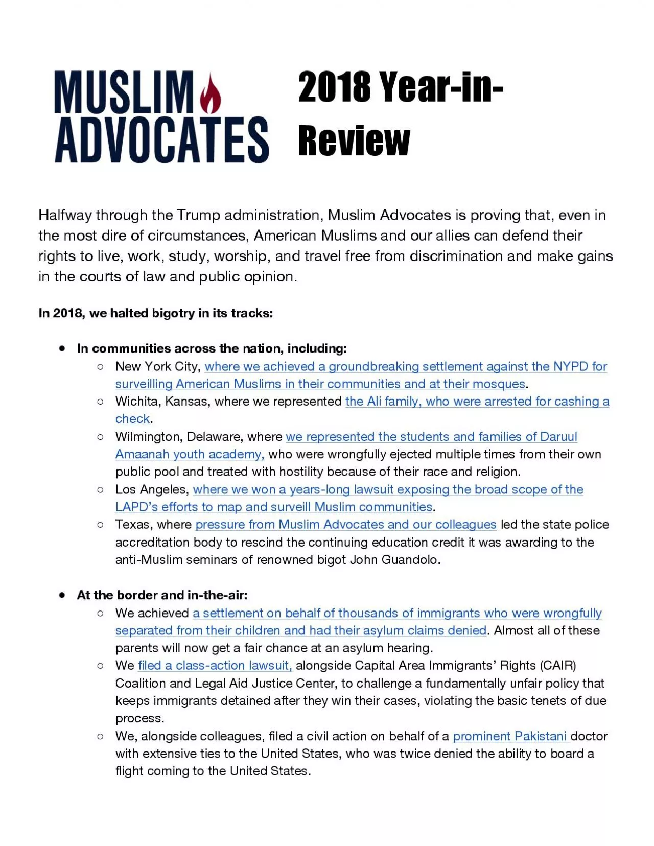 PDF-pressure from Muslim Advocates and our colleagues led the state police