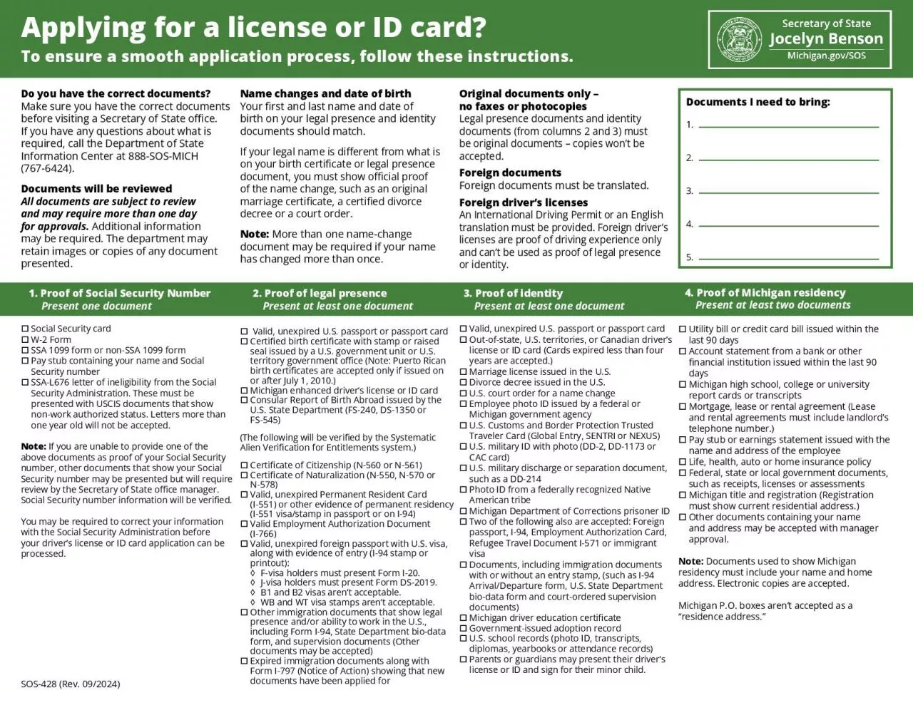 PDF-Applying for a license or ID card