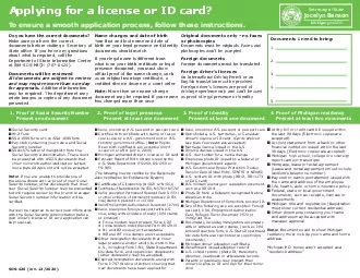 Applying for a license or ID card