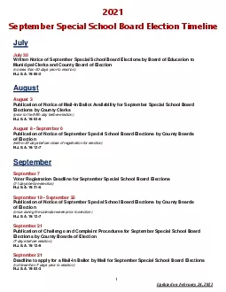 September Special School Board