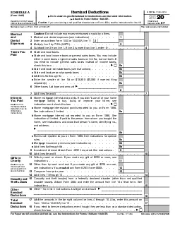 SCHEDULE A Form 1040