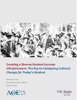 Creating a Diverse Student Success Infrastructure The Key to Catalyzin