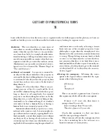 GLOSSARY OF PHILOSOPHICAL TERMSaction that are strictly prohibited by