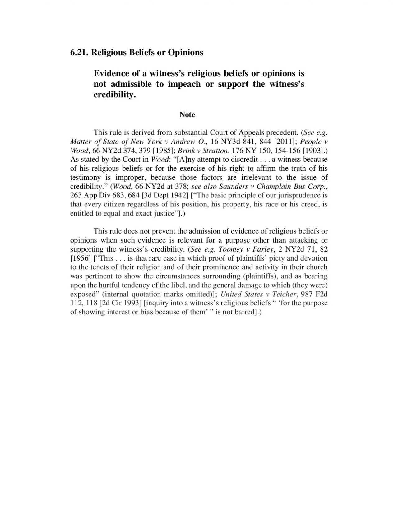 PDF-621 Religious Beliefs or Opinions