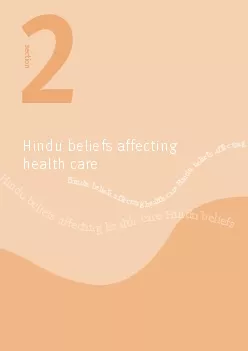 Hindu beliefs affectinghealth care