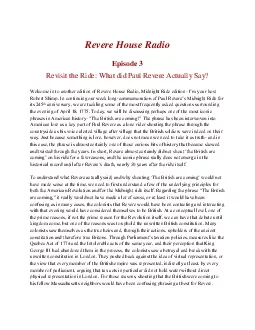 Revere House Radio