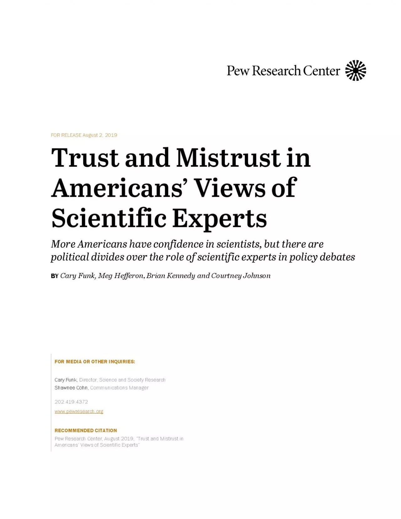 PDF-Blacks Hispanics more likely than whites to consider scientific miscon