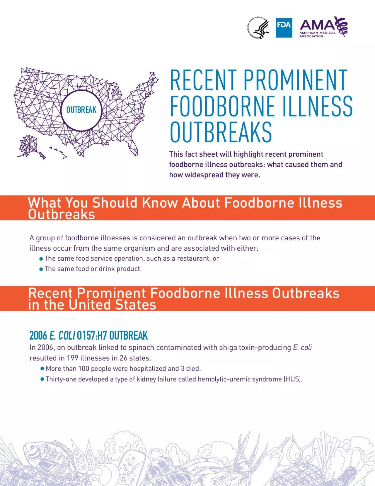 PDF-A group of foodborne illnesses is considered an outbreak when two or m