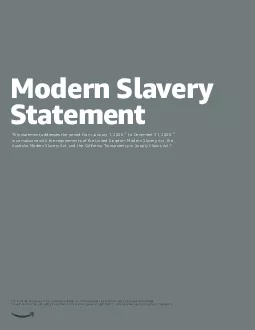 Modern SlaveryStatement