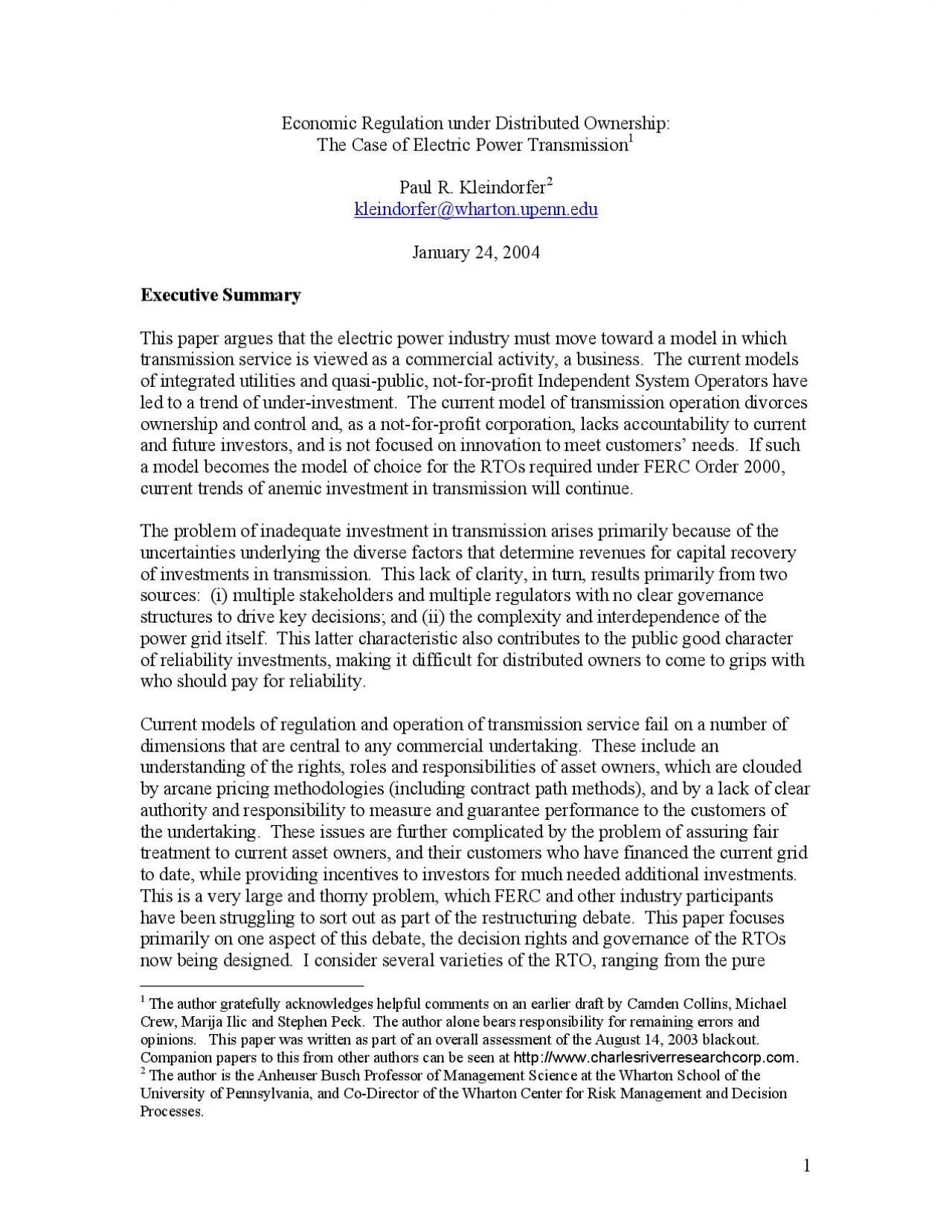 PDF-Economic Regulation under Distributed Ownership