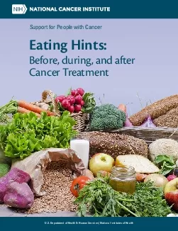 Eating Hints Before during and after Cancer Treatment