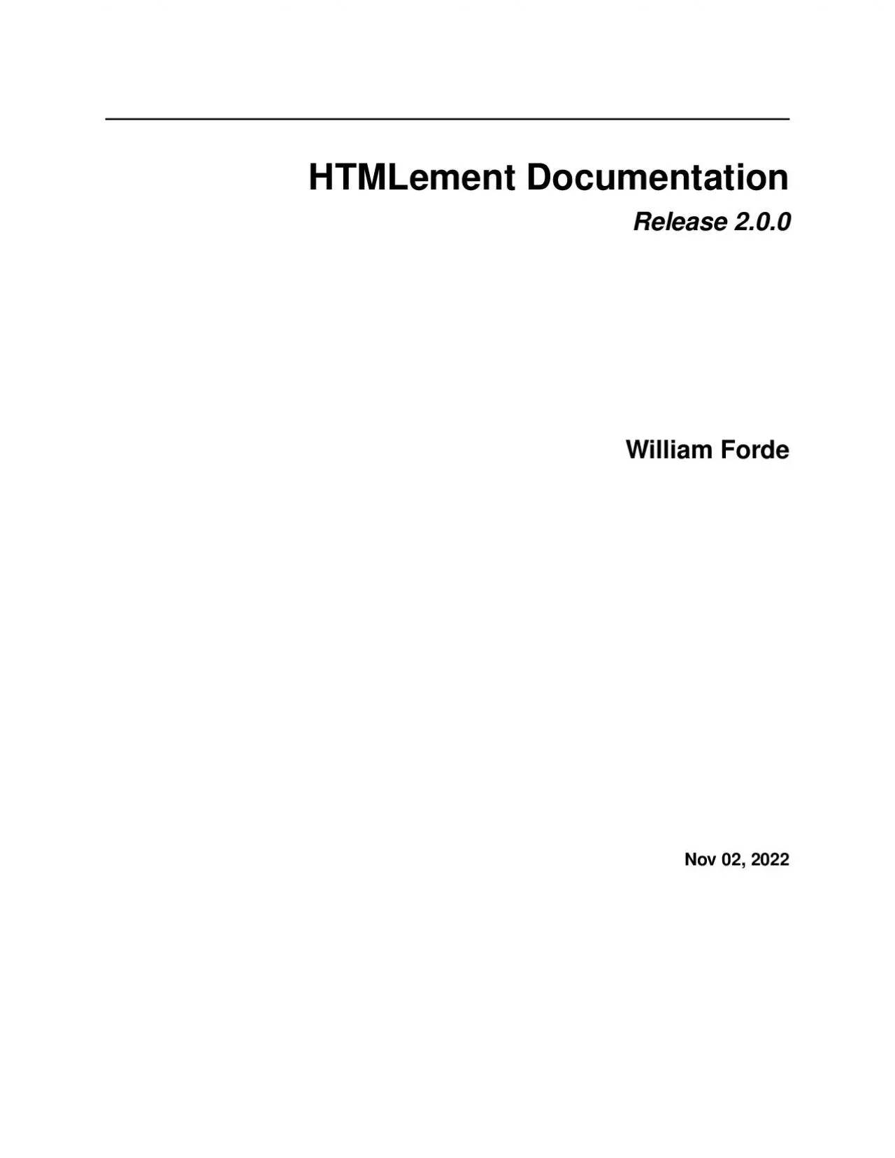 PDF-HTMLementDocumentationRelease100WilliamFordeNov102020