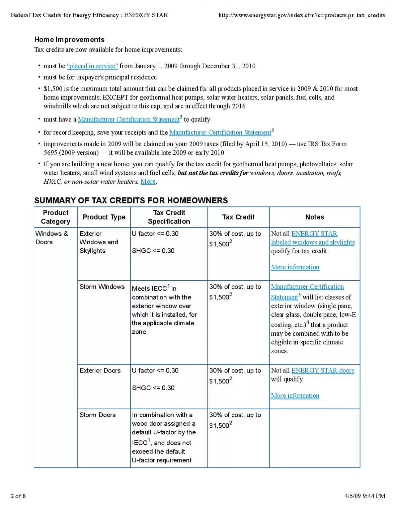 PDF-Manufacturer Certification Statement