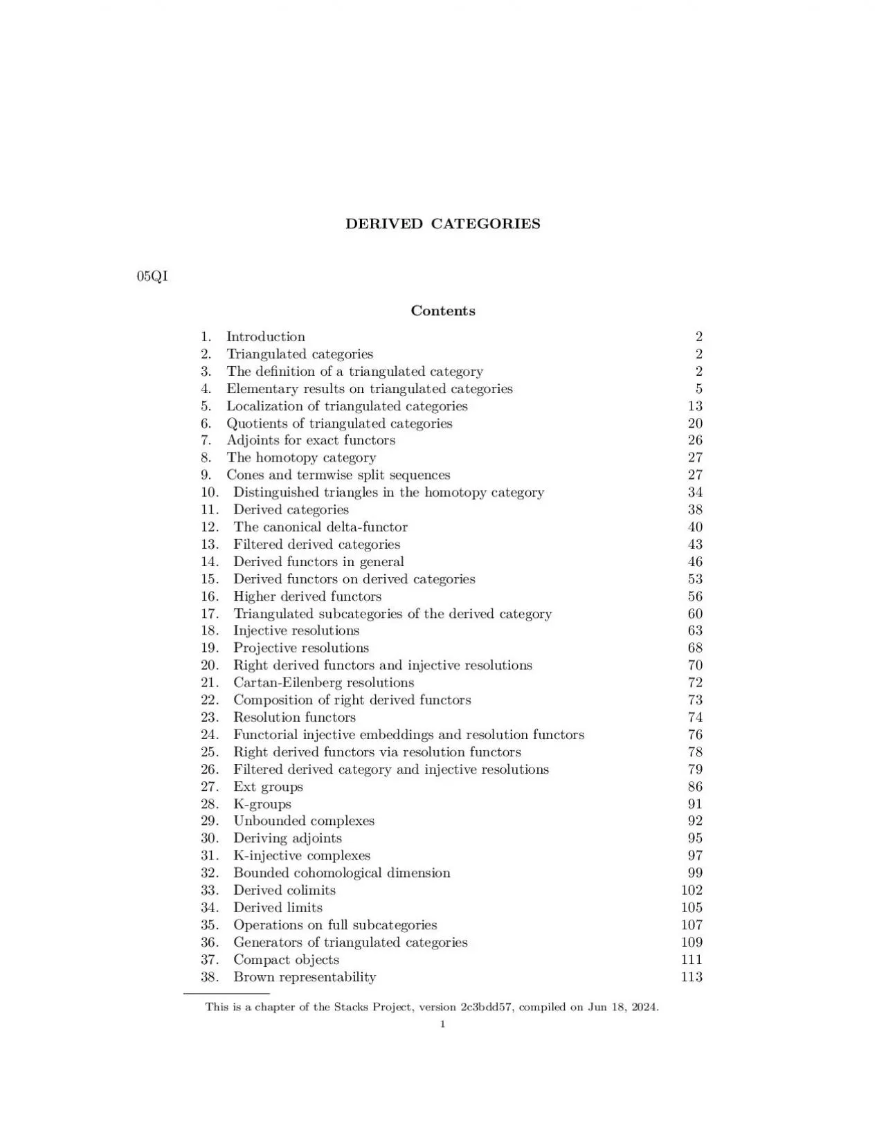 PDF-DERIVEDCATEGORIES05QIContents1Introduction22Triangulatedcategories23Th