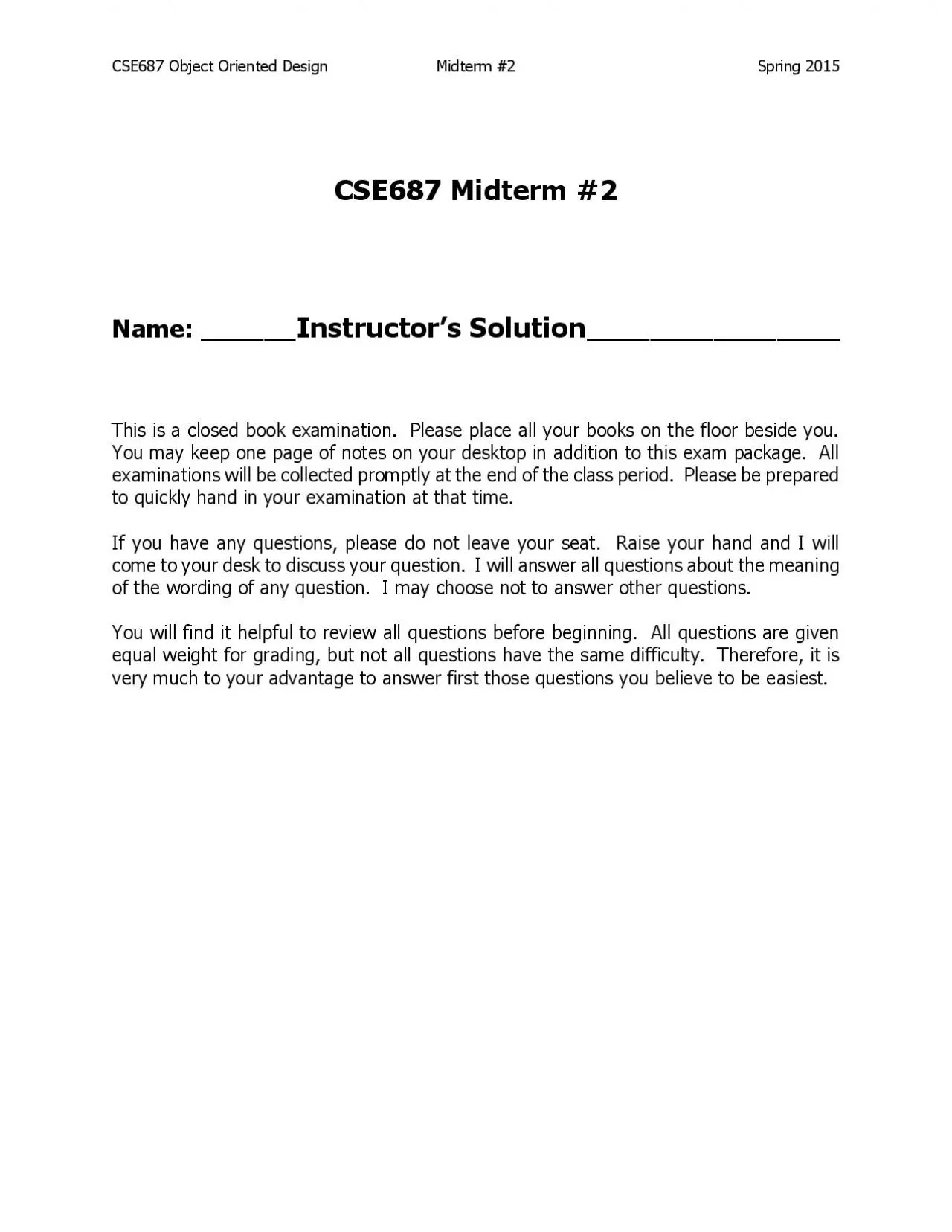 PDF-CSE687 Object Oriented Design