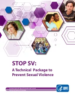 STOP SV A Technical Package to Prevent Sexual Violence