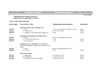 PART 1  PERSONNEL RECORDS