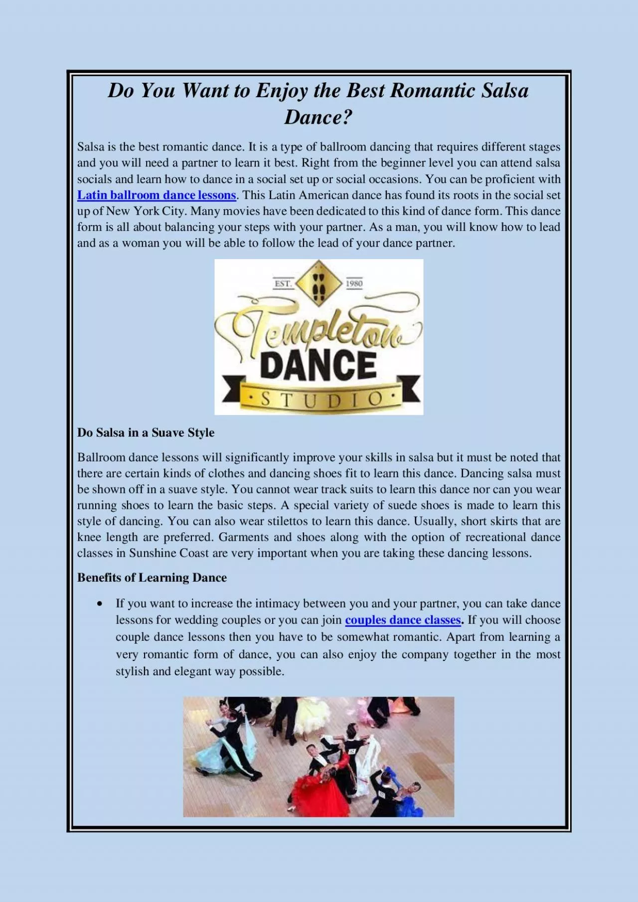 PDF-Do You Want to Enjoy the Best Romantic Salsa Dance?