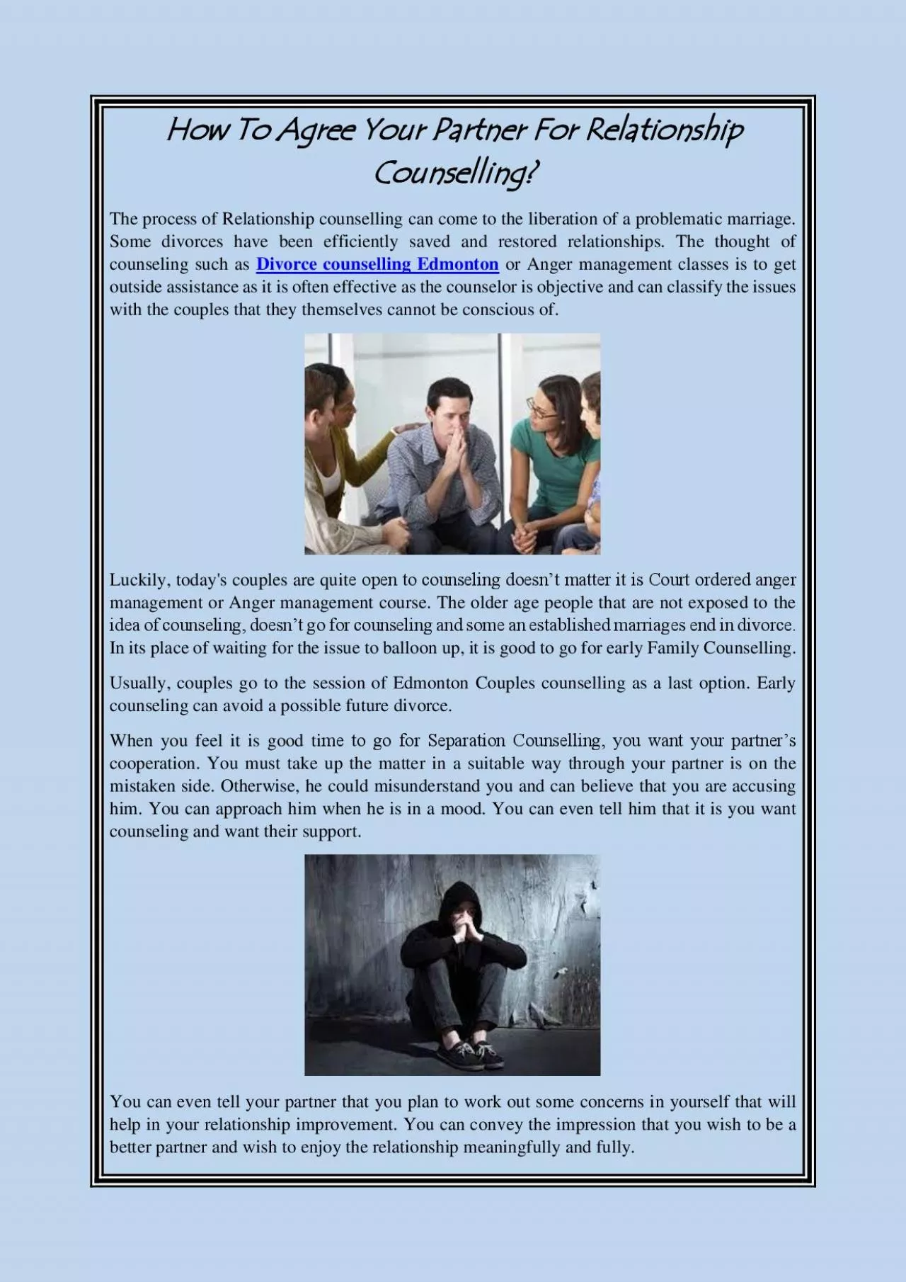 PDF-How To Agree Your Partner For Relationship Counselling?