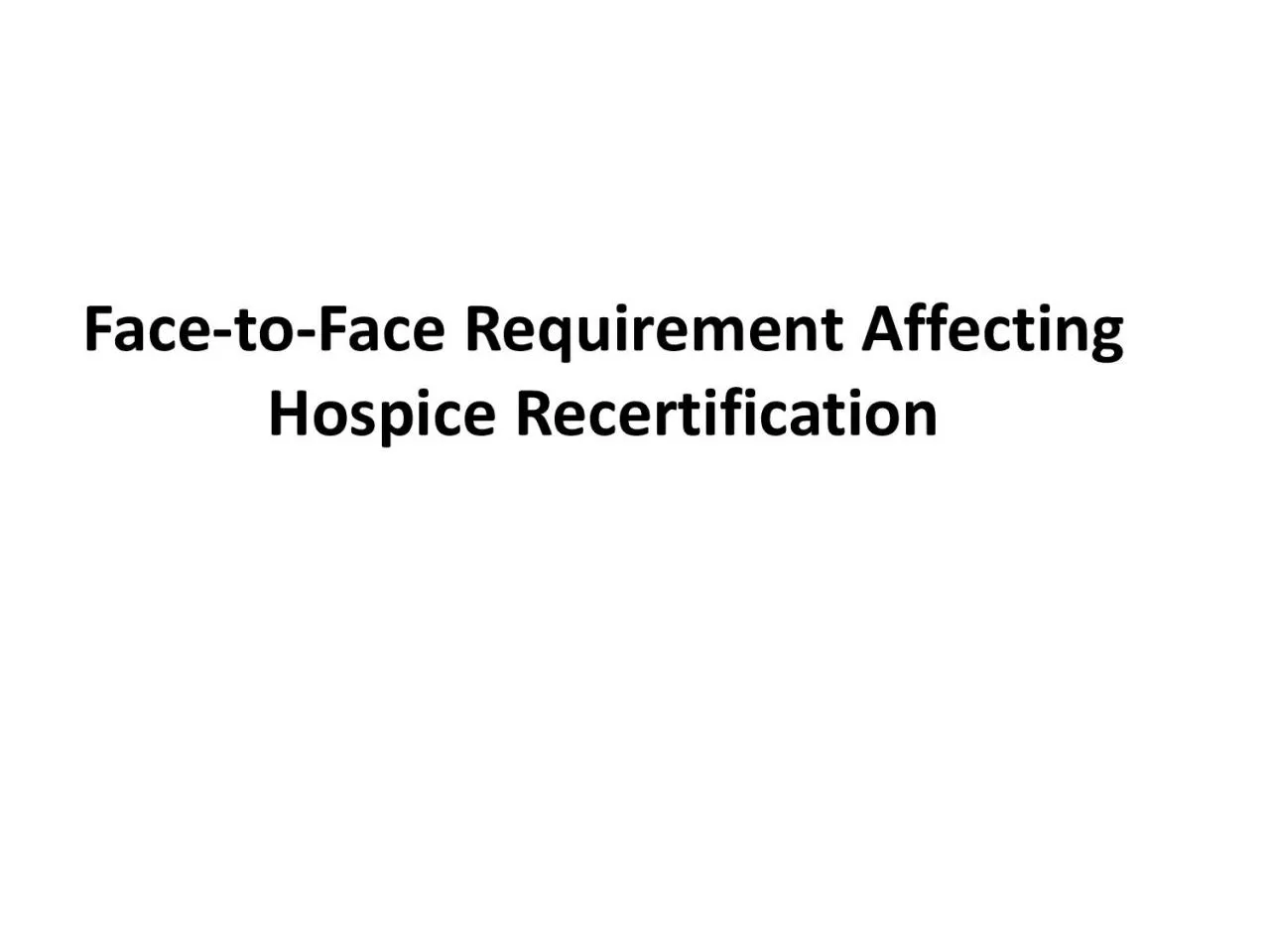 PDF-Face Requirement Affecting