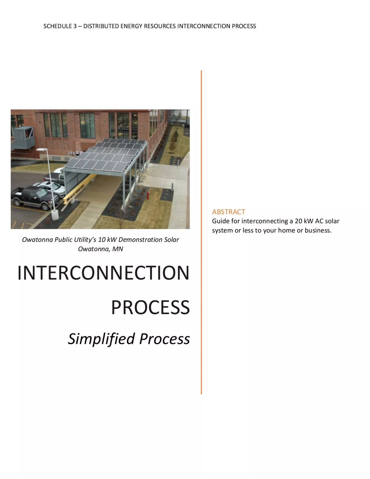 PDF-DISTRIBUTED ENERGY RESOURCES INTERCONNECTION PROCESS