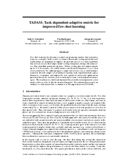 metricspacebymakingittaskdependentviaconditioningthefeatureextractoron