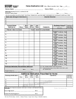 SHCCA2719NS Rev 42307    White to Patient  Yellow Chart  Place in