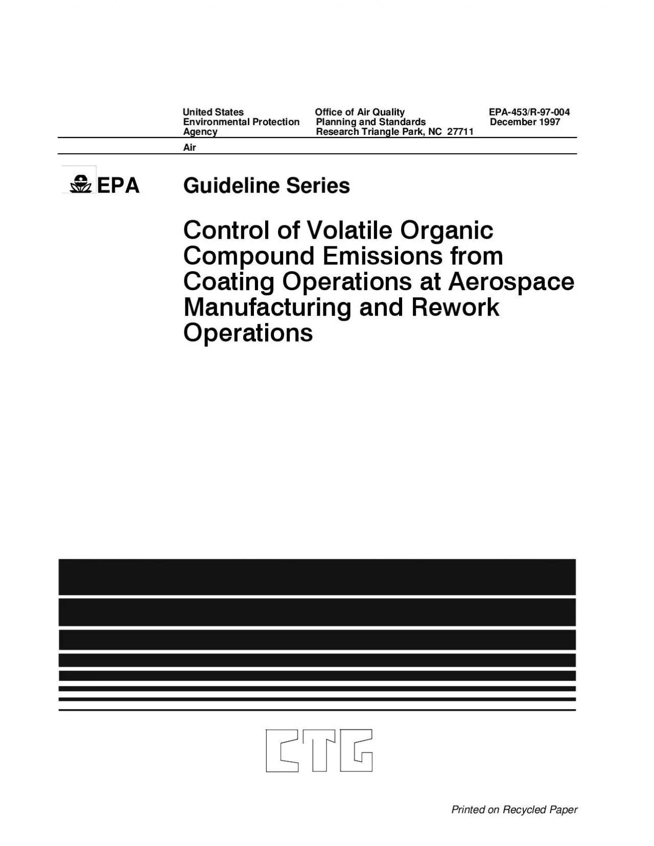 PDF-Guideline SeriesControl of Volatile Organic CompoundEmissions from Coa