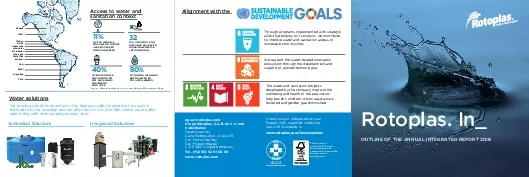 InRotoplasOUTLINE OF THE ANNUAL INTEGRATED REPORT 2016