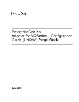 Introduction OneWorld Adapter for MQSeries 150 Configuration Guide