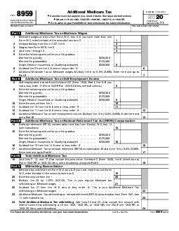 Department of the Treasury  Internal Revenue Service Additional Medica