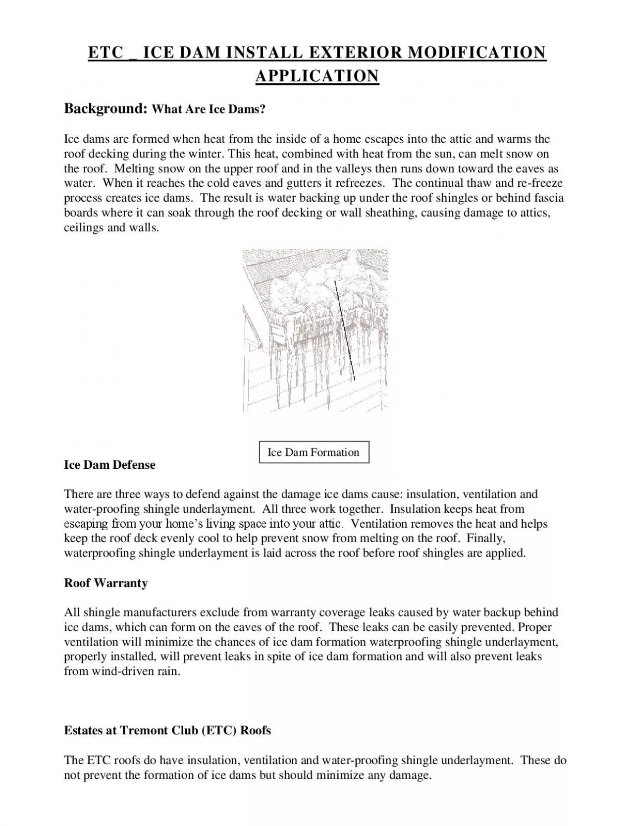 PDF-ETC ICE DAM INSTALL EXTERIOR MODIFICATION