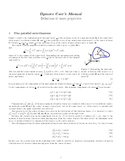 DymoreUsersManualDenitionofmassproperties1TheparallelaxistheoremFigure