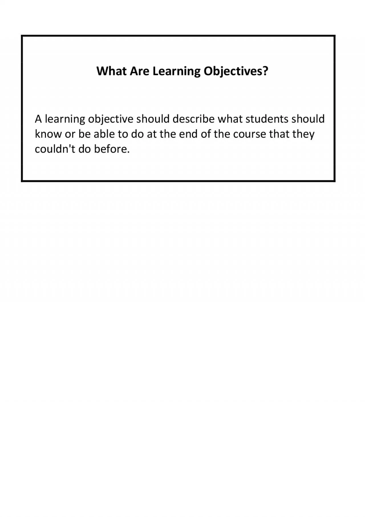 PDF-What Are Learning Objectives