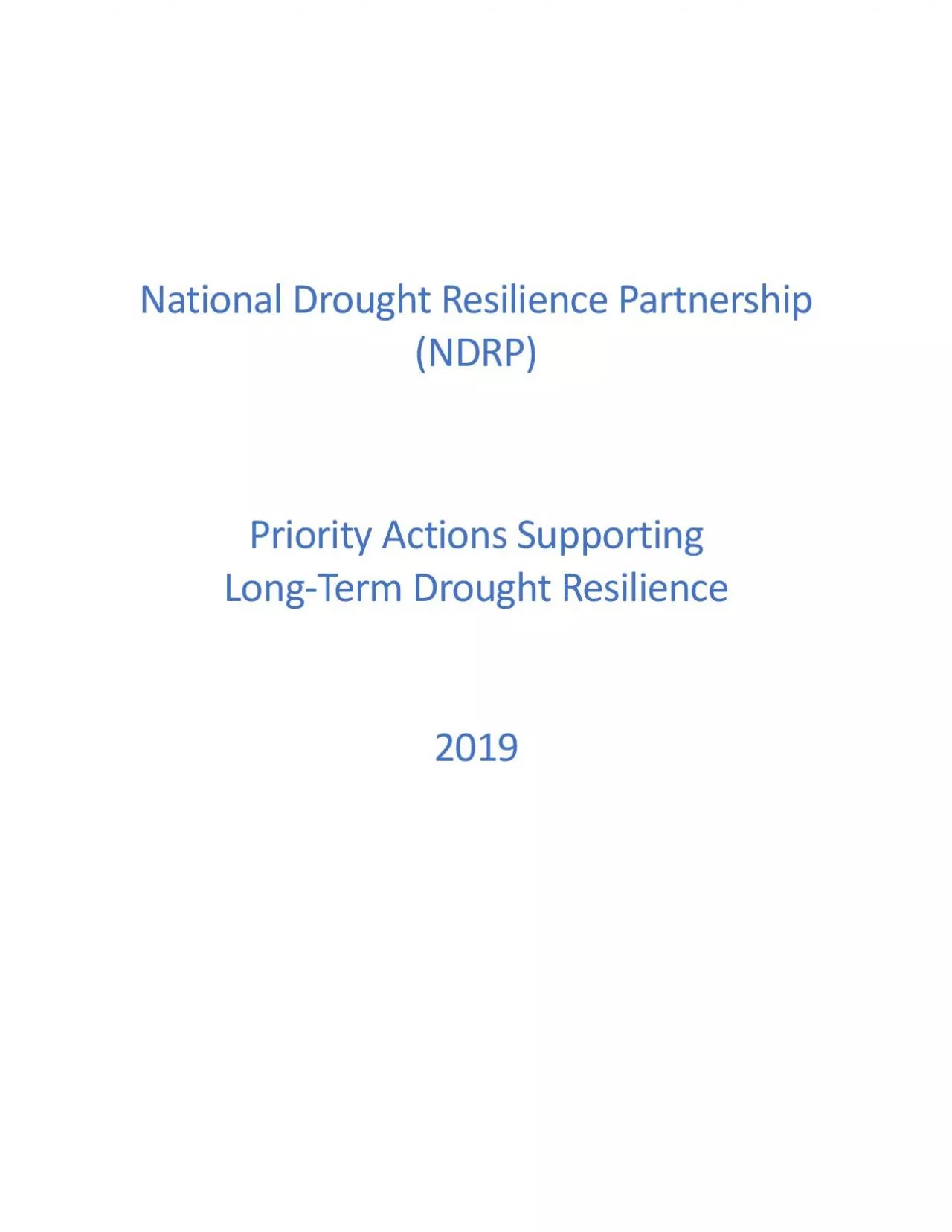 PDF-National Drought Resilience Partnership